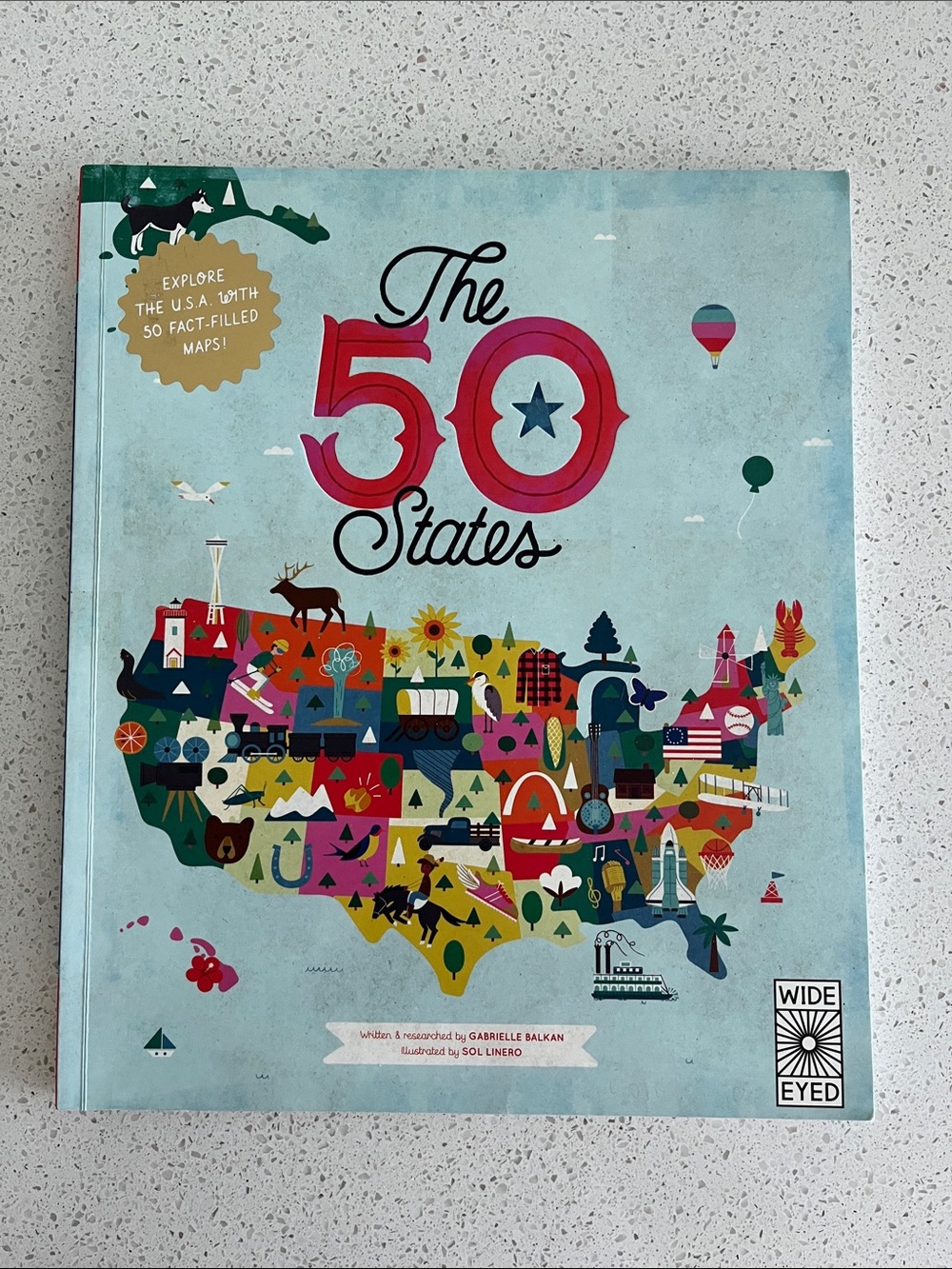 The 50 States Kids Book - Illustrated